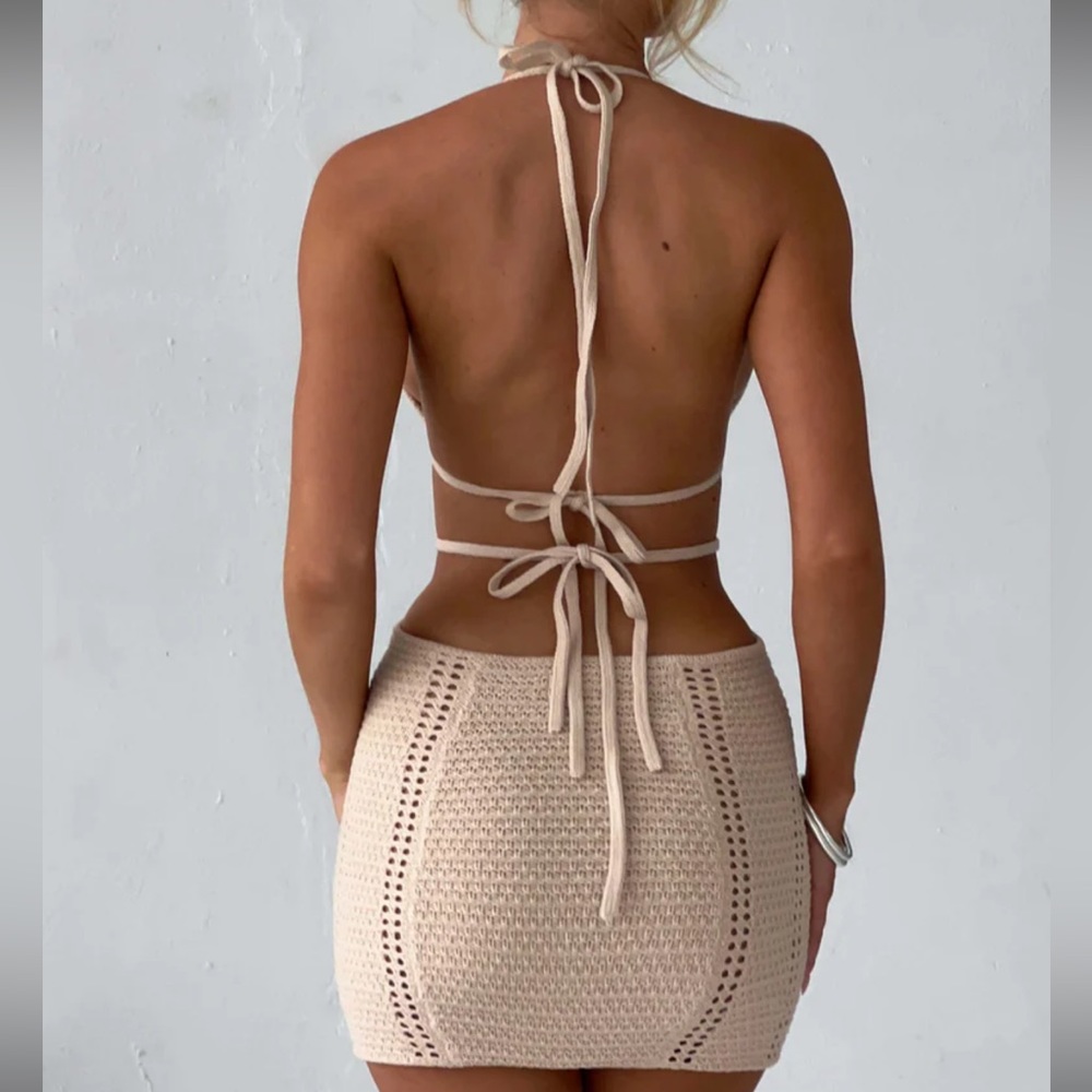 Babyboo Fashion Selena Crochet Mini Dress - Picture 3 of 4